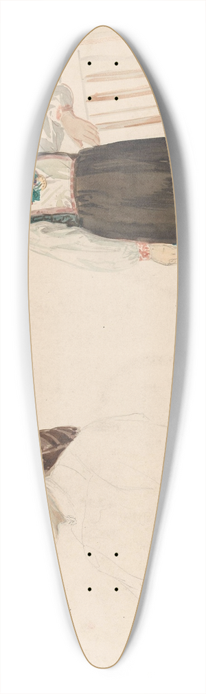 Adolph Tidemand - Kvinne med tulleplagg; Anne Jacobsdatter, Dalen 39.3 inch art pintail longboard deck