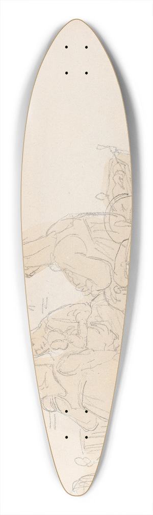Adolph Tidemand - Kvinner med barn, Osebol 39.3 inch art pintail longboard deck
