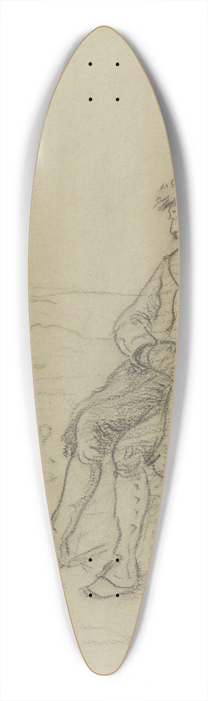 Adolph Tidemand - Lirekassemann 39.3 inch art pintail longboard deck