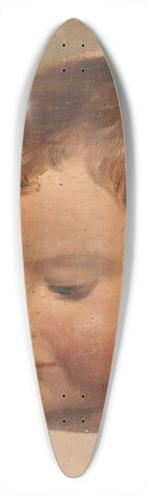 Adolph Tidemand - Portrait of a Child 39.3 inch art pintail longboard deck