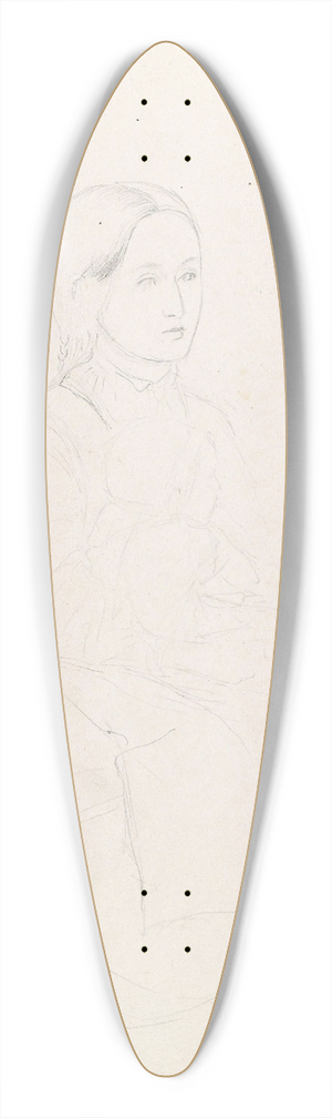 Adolph Tidemand - Portrettstudie 39.3 inch art pintail longboard deck