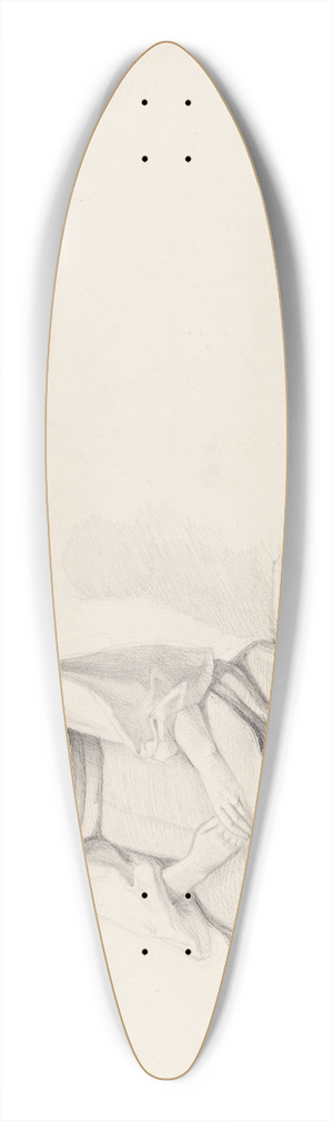 Adolph Tidemand - Ung kvinne, Roma 39.3 inch art pintail longboard deck