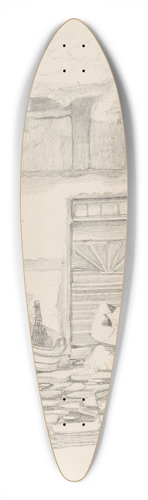 Adolph Tidemand - Uthus, Kreuzberg 39.3 inch art pintail longboard deck