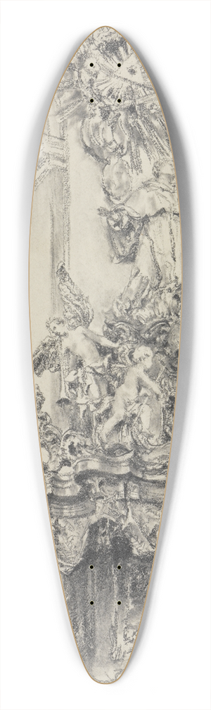 Adolph von Menzel - Die Bekrnung der Kanzel der Augustinerkirche in Wrzburg 39.3 inch art pintail longboard deck
