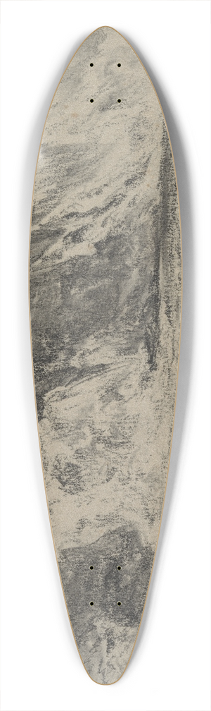 Adolph von Menzel - Falls of the Rhine at Schaffhausen (Rheinfall von Schaffhausen) 39.3 inch art pintail longboard deck