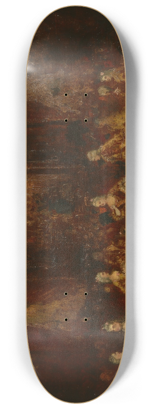 Adolphe Monticelli - Persons in Louis XV Costumes 8.25 inch art skate deck Adolphe Monticelli - Persons in Louis XV Costumes 8.25 inch art skate deck