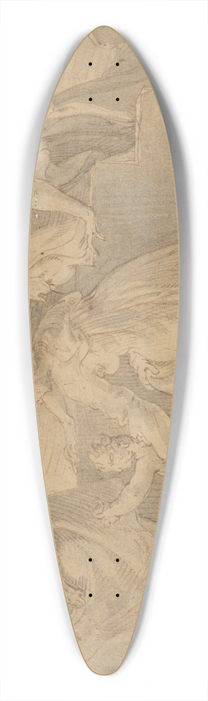 Adriaan de Weerdt - Madonna and Child with the Infant Saint John the Baptist, Three Women, and an Angel 39.3 inch art pintail longboard deck