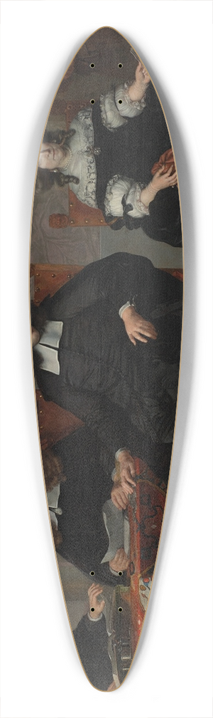 Adriaen Backer - De regenten en regentessen van het Oude Mannen- en Vrouwengasthuis 39.3 inch art pintail longboard deck