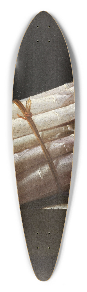 Adriaen Coorte - Still Life with Asparagus 39.3 inch art pintail longboard deck