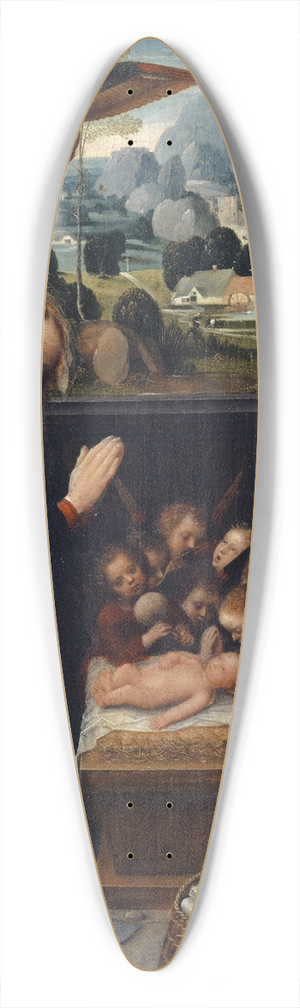 Adriaen Isenbrandt - The Nativity 39.3 inch art pintail longboard deck