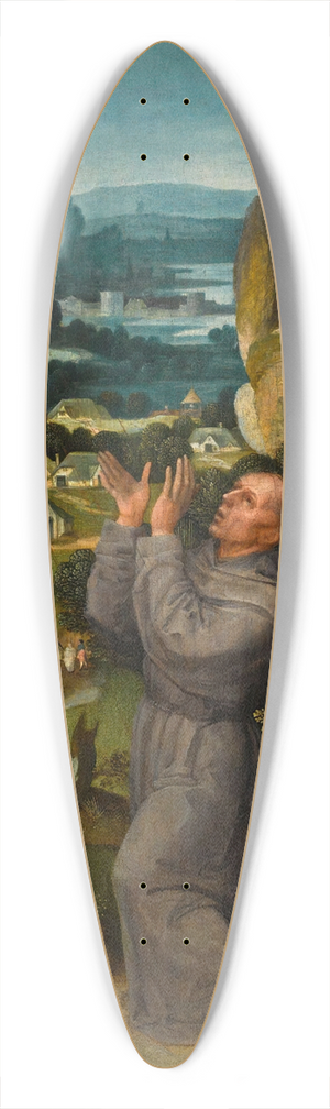 Adriaen Isenbrandt - The Stigmatisation Of Saint Francis 39.3 inch art pintail longboard deck