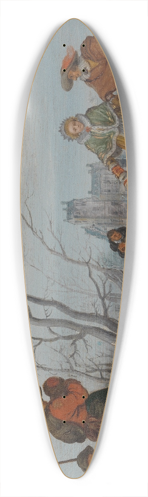 Adriaen Pietersz. Van De Venne - Winter (Amusement on the Ice) 39.3 inch art pintail longboard deck