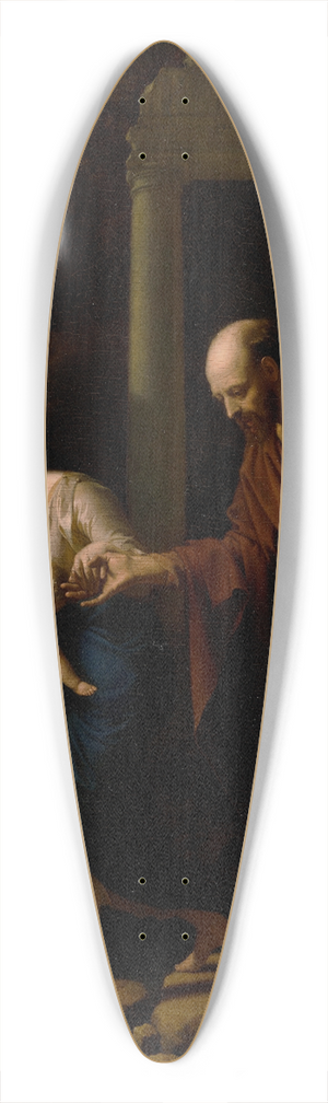 Adriaen van der Werff - The Flight into Egypt 39.3 inch art pintail longboard deck