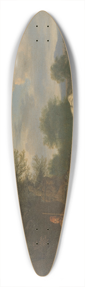 Adriaen van de Velde - Arcadian Landscape with resting Shepherds and Animals 39.3 inch art pintail longboard deck