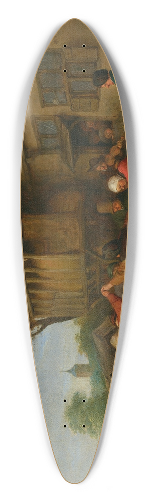 Adriaen van Ostade - A Kermesse 39.3 inch art pintail longboard deck