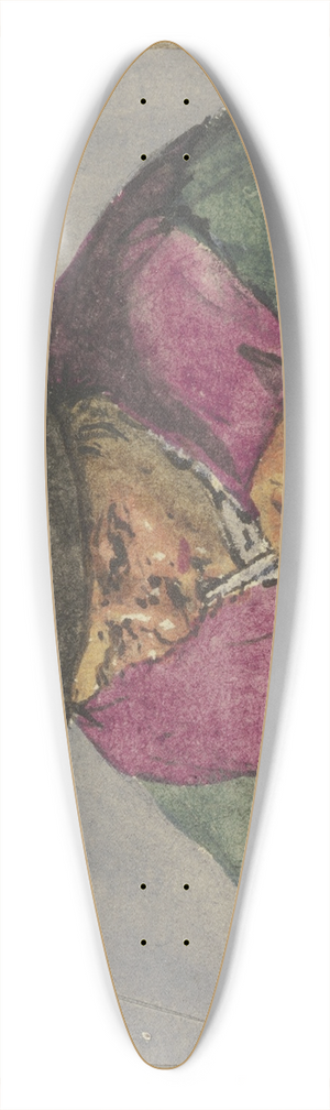 Adriaen van Ostade - Halbfigur eines sitzenden Bauerns mit Pfeife 39.3 inch art pintail longboard deck