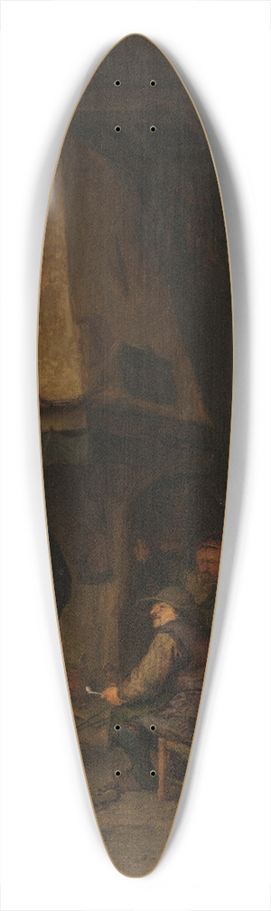 Adriaen van Ostade - The Skaters; Peasants in an Interior 39.3 inch art pintail longboard deck