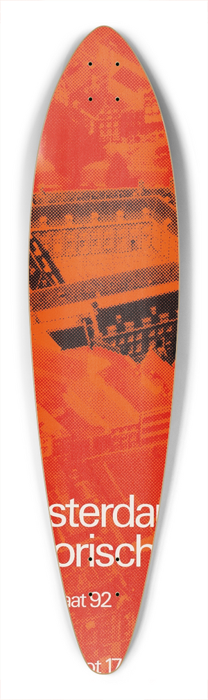 Adth van Ooijen - algemeen affiche voor Amsterdams Historisch Museum 39.3 inch art pintail longboard deck