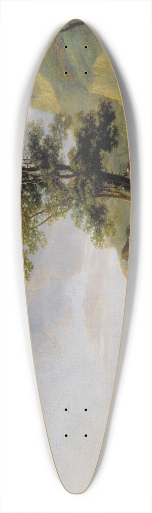 Aelbert Cuyp - Cattle near a River 39.3 inch art pintail longboard deck Aelbert Cuyp - Cattle near a River 39.3 inch art pintail longboard deck