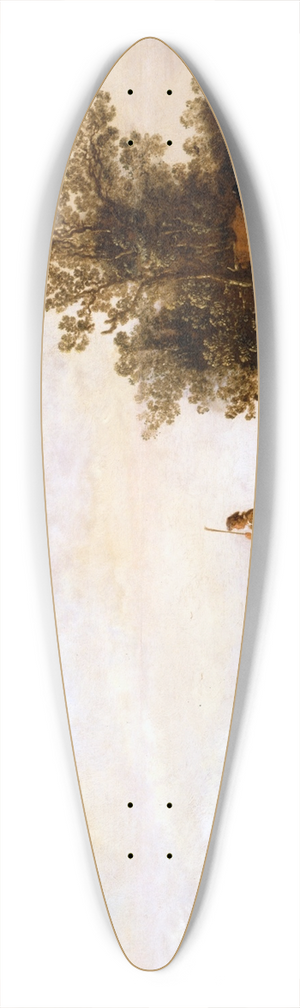 Aelbert Cuyp - View on a Plain 39.3 inch art pintail longboard deck