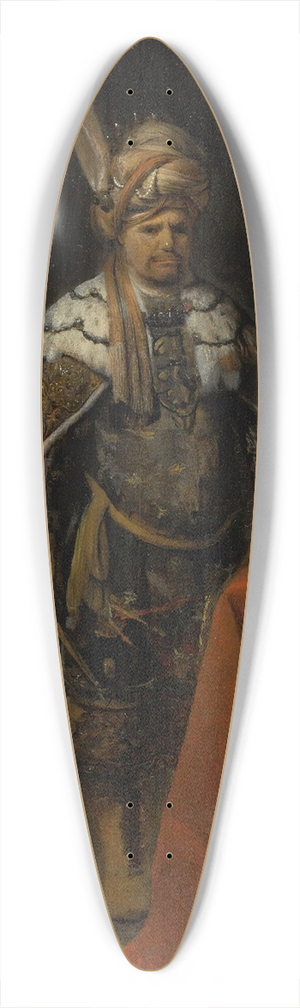 Aert de Gelder - The Enraged Ahasuerus 39.3 inch art pintail longboard deck