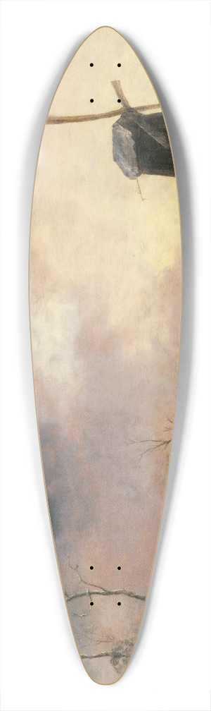 Aert van der Neer - A Winter Landscape with a Windmill 39.3 inch art pintail longboard deck