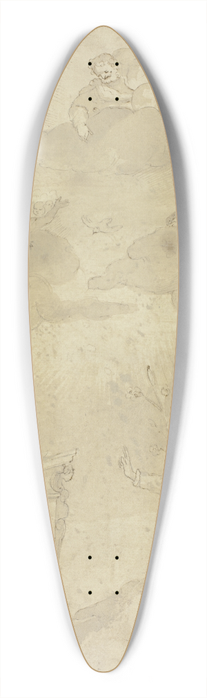 After Andrea Boscoli - Annunciation 39.3 inch art pintail longboard deck