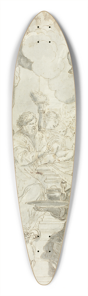 After Ciro Ferri - Circumcision 39.3 inch art pintail longboard deck