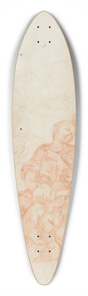 After Ciro Ferri - Holy Family with the Infant Saint John 39.3 inch art pintail longboard deck