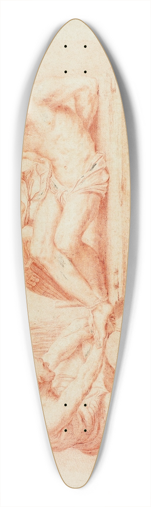 After Domenichino - Flagellation of Saint Andrew 39.3 inch art pintail longboard deck