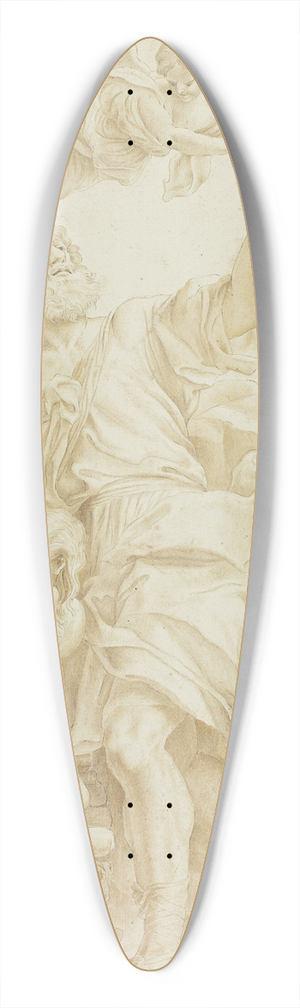 After Domenico Piola - Sacrifice of Isaac 39.3 inch art pintail longboard deck