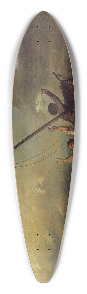 After Eugne Isabey - Shipwreck 39.3 inch art pintail longboard deck After Eugne Isabey - Shipwreck 39.3 inch art pintail longboard deck