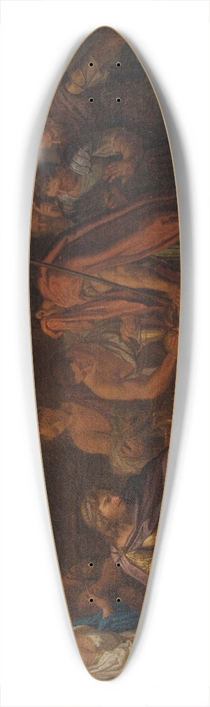 After Hamilton Gavin - Priam Pleading with Achilles for the Body of Hector 39.3 inch art pintail longboard deck After Hamilton Gavin - Priam Pleading with Achilles for the Body of Hector 39.3 inch art pintail longboard deck