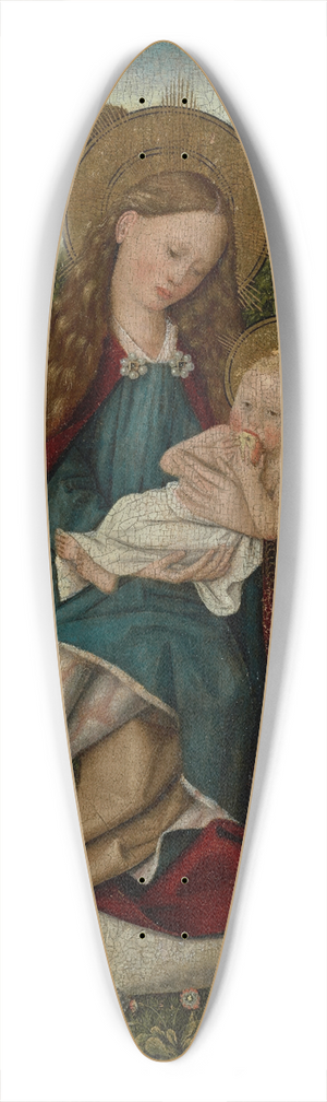 After Robert Campin - The Madonna of Humility 39.3 inch art pintail longboard deck