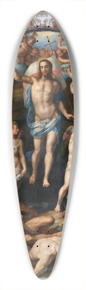 Agnolo Bronzino - Resurrection Of Christ 39.3 inch art pintail longboard deck