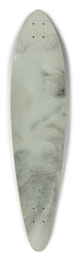 Agostino Carracci - Head of a Monk; Caricature of a Man in Profile 39.3 inch art pintail longboard deck