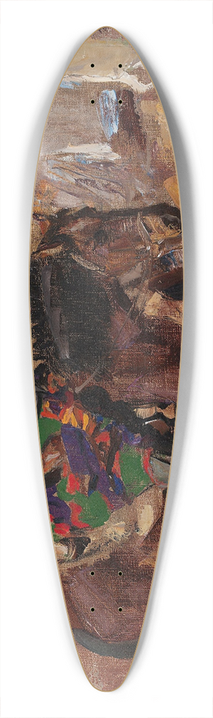 Akseli Gallen-Kallela - Indian On Horseback 39.3 inch art pintail longboard deck