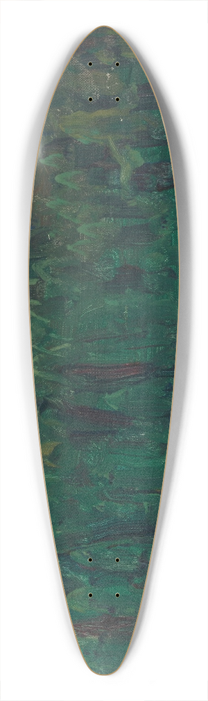Akseli Gallen-Kallela - Lakeside Landscape 39.3 inch art pintail longboard deck