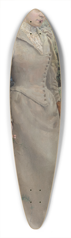 Akseli Gallen-Kallela - Portrait Of The Artists Wife 39.3 inch art pintail longboard deck