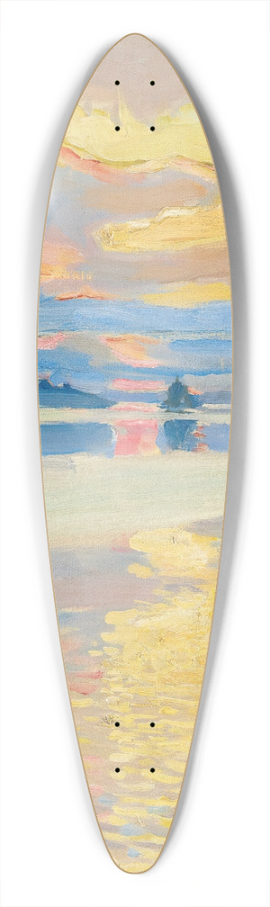 Akseli Gallen-Kallela - Sunset Over Lake Ruovesi 39.3 inch art pintail longboard deck
