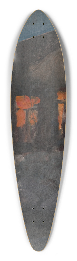 Akseli Gallen-Kallela - Ymaisema Malmilta 39.3 inch art pintail longboard deck