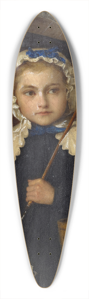 Albert Anker - Louise Anker With An Umbrella 39.3 inch art pintail longboard deck Albert Anker - Louise Anker With An Umbrella 39.3 inch art pintail longboard deck