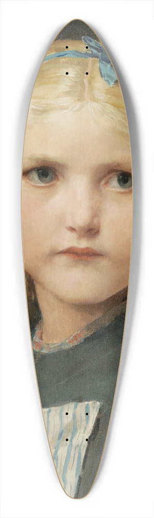 Albert Anker - Portrait Of A Girl 39.3 inch art pintail longboard deck