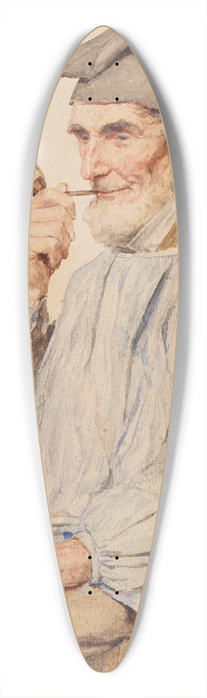Albert Anker - Sitzender Bauer mit Pfeife 39.3 inch art pintail longboard deck