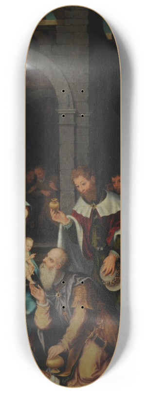 Barthel Bruyn the Elder - Adoration of the Magi 8.25 inch art skate deck