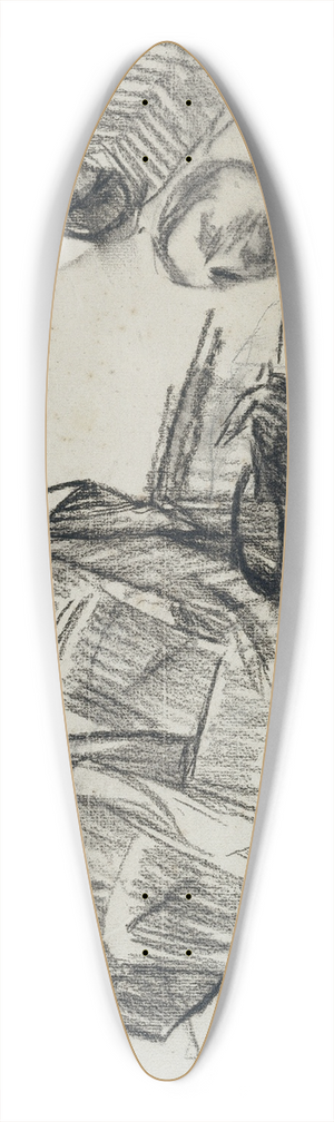 Albert Besnard - La Mystique 39.3 inch art pintail longboard deck