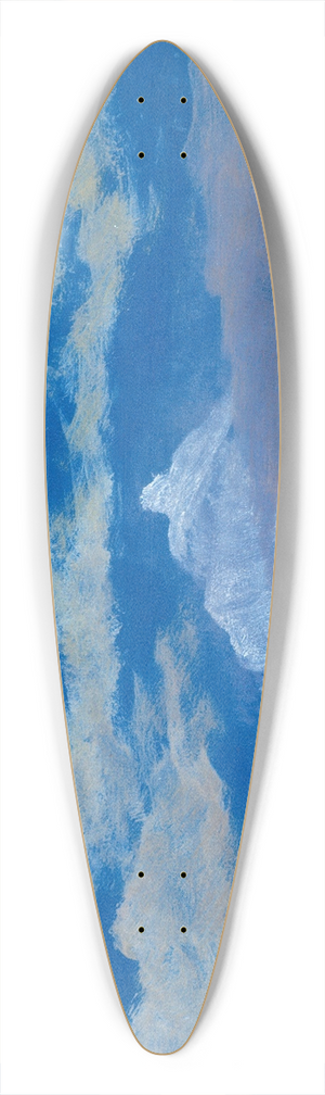 Albert Bierstadt - Cloud Study With Mountain Peak 39.3 inch art pintail longboard deck Albert Bierstadt - Cloud Study With Mountain Peak 39.3 inch art pintail longboard deck