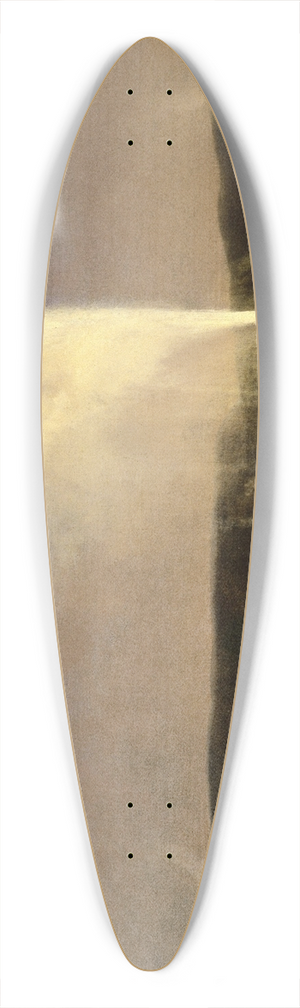 Albert Bierstadt - Geysers in Yellowstone 39.3 inch art pintail longboard deck