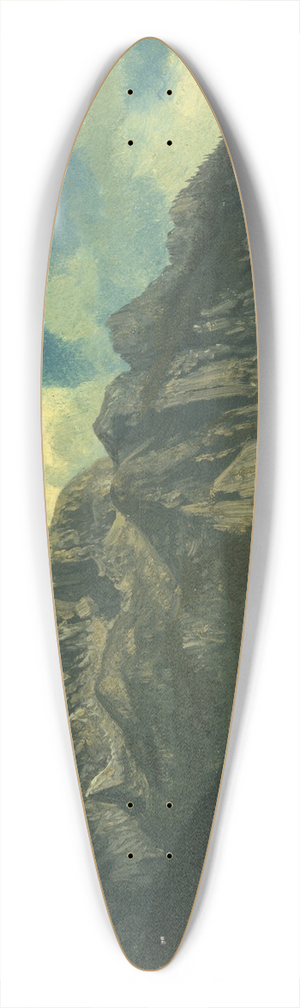 Albert Bierstadt - Mountains 39.3 inch art pintail longboard deck Albert Bierstadt - Mountains 39.3 inch art pintail longboard deck