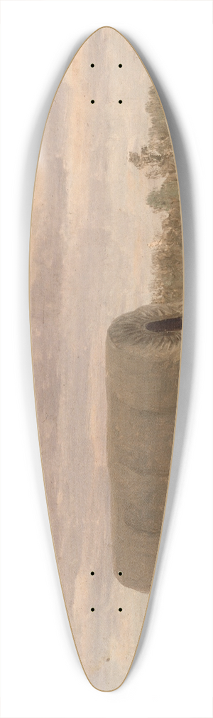 Albert Bierstadt - Nooning on the Platte 39.3 inch art pintail longboard deck